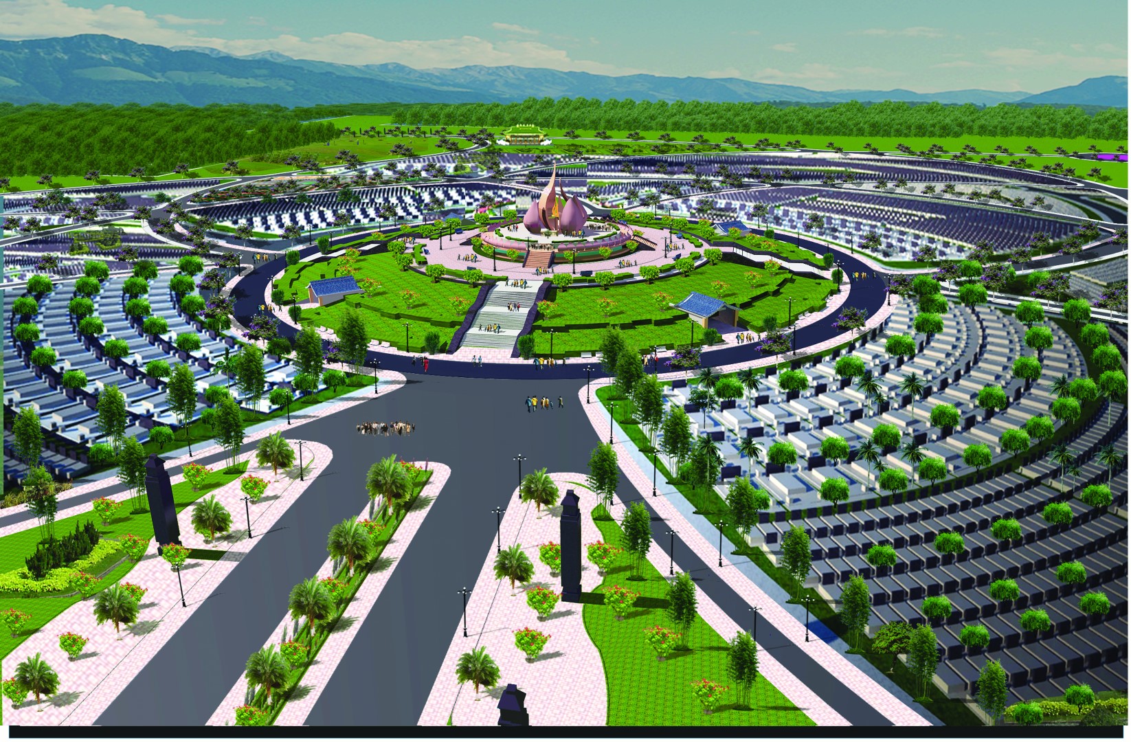 7)	Nghĩa trang Công Viên Thành phố Hồ chí Minh ( dự thi- hạng Nhì)